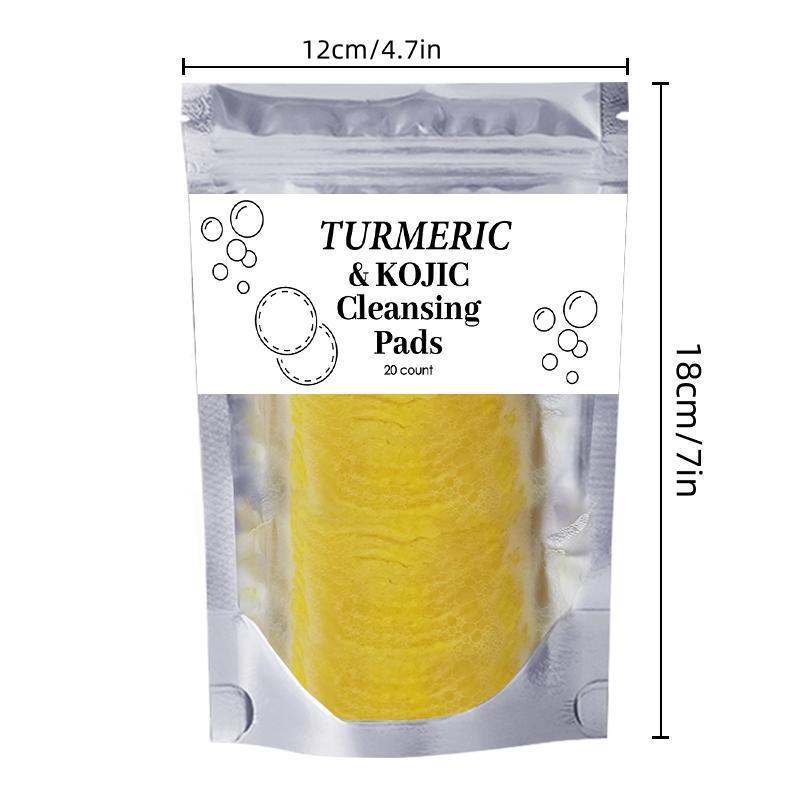 Turmeric Cleansing Pads, Deep Pore Cleansing Facial Pads, Moisturizing Facial Cleansing Pads, Facial Skin Care Product for Daily Use