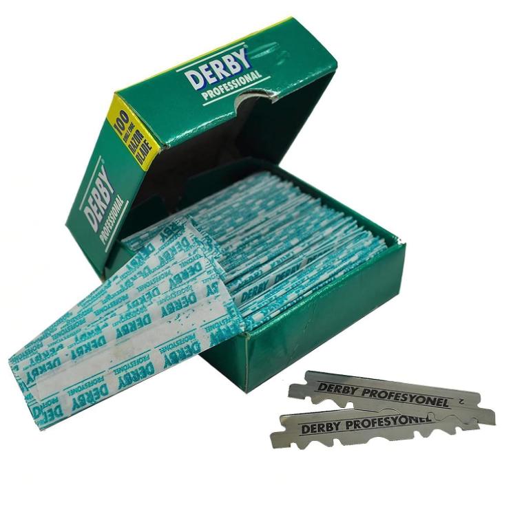 Derby Professional Single Edge Razor Blades - Pack of 100 for Smooth and Precise Shaves