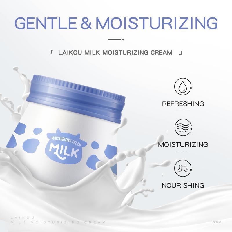 LAIKOU Soothing Milk Moisturizer, 2 Counts Deep Moisturizing Milk Cream, Skincare Product for Women and Girls