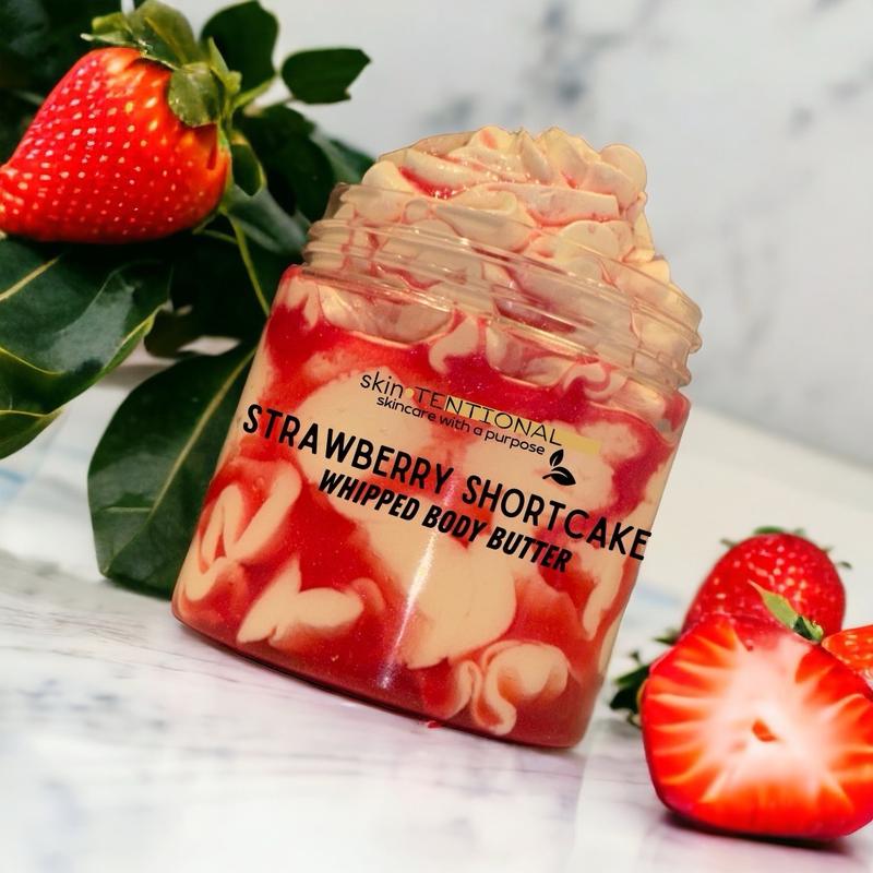 Strawberry Shortcake Body Butter- Body Oil- for Soft Glowing Skin Gourmand Fragrance  Body Care