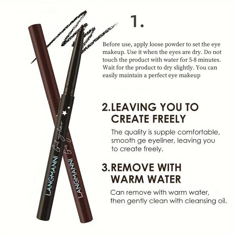 Long Lasting Eyeliner Pen, 1 Count Smudge Proof Fine Tip Eyeliner Pencil, Quick Drying Eyeliner Liner Pen with Precise Flexible Tip. Easy To Apply for Eye Makeup, Halloween Gifts, Christmas Gifts