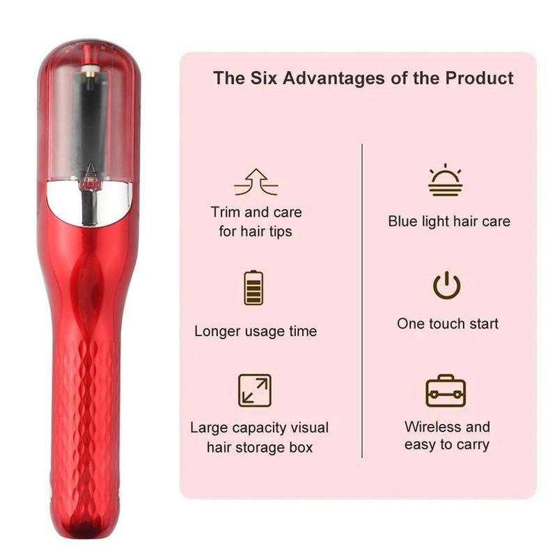 [LIVE]Portable Hair Split Ends TrimmerWomen's Professional Hair CutterWireless Smooth End Cutting ClipperProduct for Beauty Comfort Salon