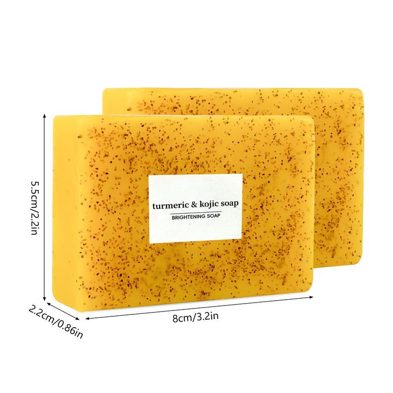 Turmeric & Kojic Acid Cleansing SoapsNatural Extracts Soaps, MoisturizingSoaps For Women, Body Wash & SoapsFor Daily Use, Christmas Gift