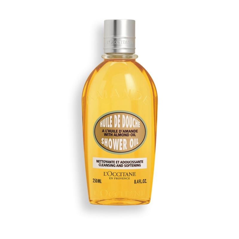 L'Occitane Cleansing & Softening Almond Shower Oil: Oil-to-Milky Lather, Softer Skin, Smooth Skin, Cleanse Without Drying, With Almond Oil