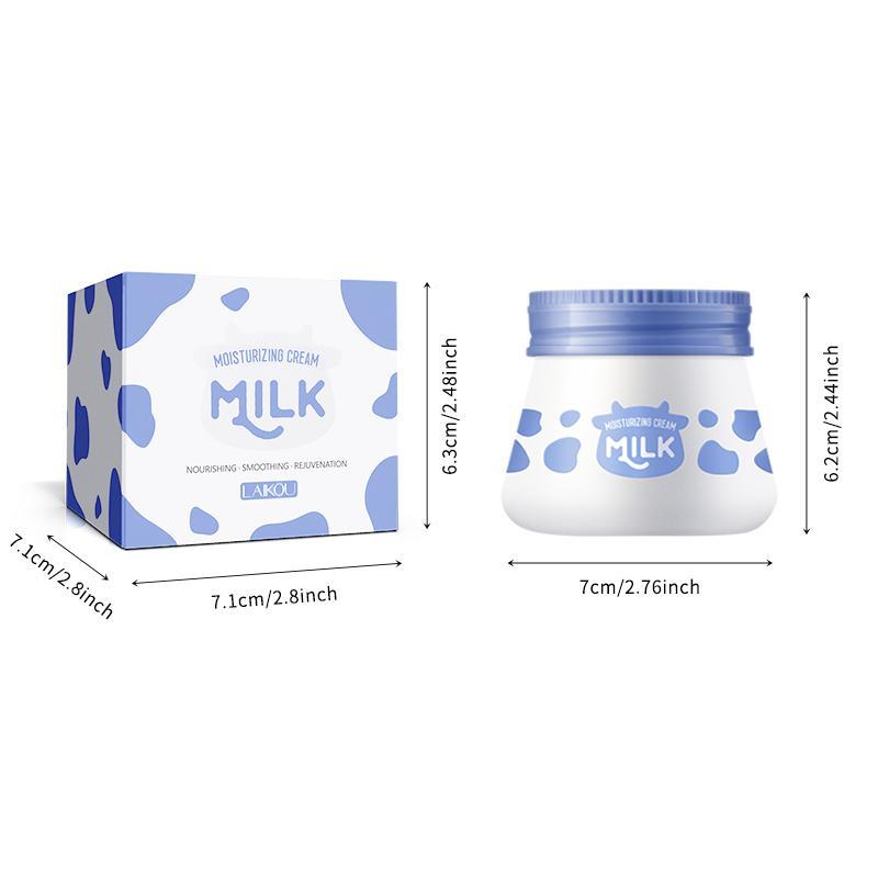 LAIKOU Soothing Milk Moisturizer, 2 Counts Deep Moisturizing Milk Cream, Skincare Product for Women and Girls