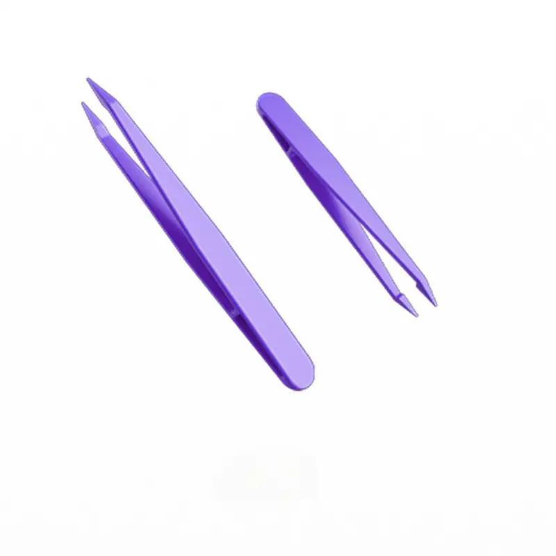 2pcs Makeup Tweezer Set, Multifunctional Thickened Nail Sticker Tweezer, Professional Makeup Tools For Women