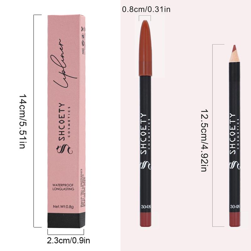 Long Lasting Lip Liner, 1 Count Waterproof Lip Liner, Easy Coloring Lip Liner Pen, Moisturizing Matt Finish Lip Liner