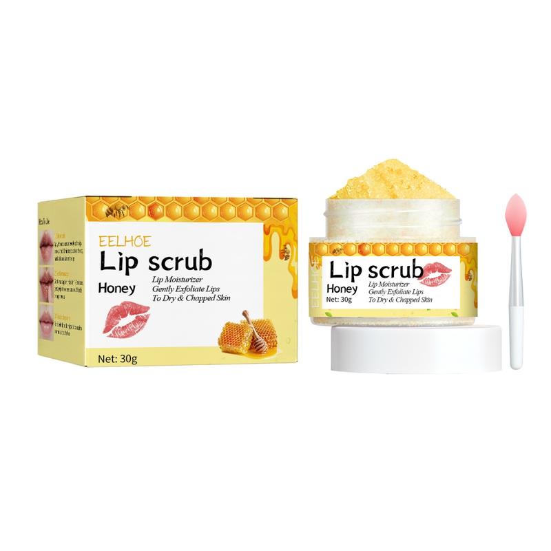 EELHOE Honey Lip Scrub 30g Moisturizing Lips Moisturizing Magic Color Diminish Lip Corners Skincare Lip Care Comfort Moisturizer