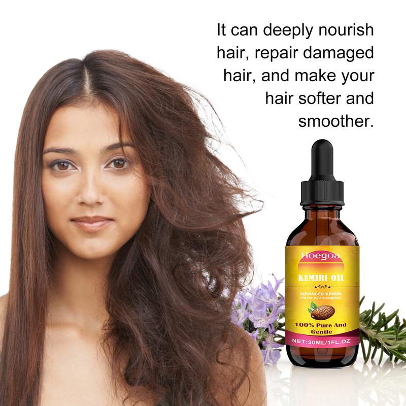 Hoegoa Kemiri Oil Hair Care Essential Oil From Bali For Hair Strengthen Hair Nourish Scalp Split End Care Plant Comfort Haircare Organic