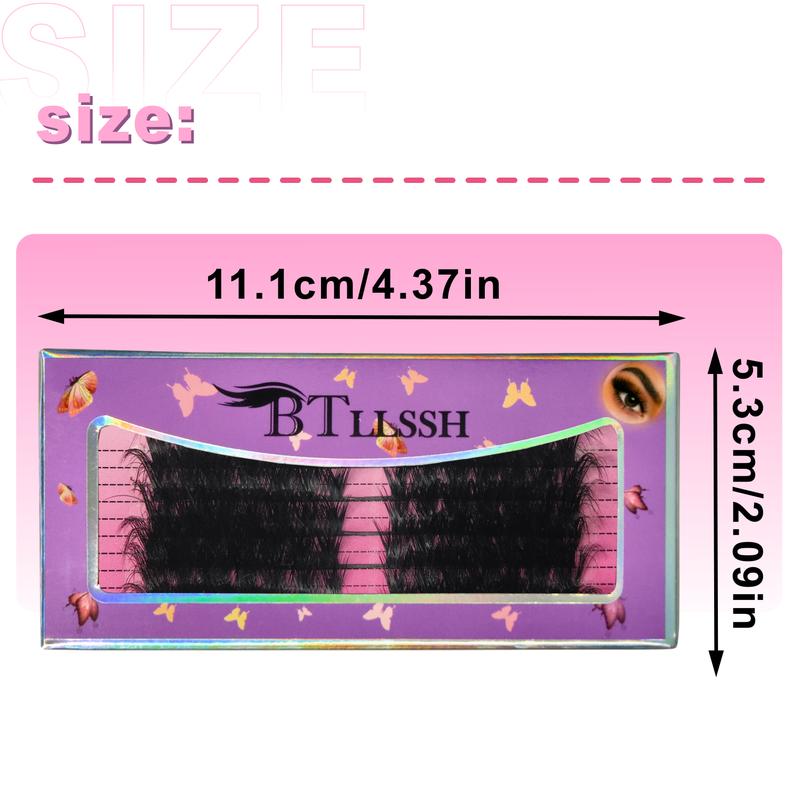 24 Pack 4 Style False Eyelashes, Handmade Full Strip, Cruelty Free, Dramatic 3D Lashes, Black, 24 Pairs