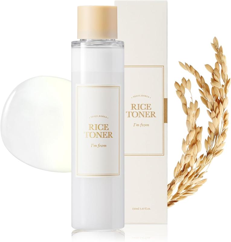 [I'M FROM OFFICIAL SHOP] Korean Rice Duo Set - Rice Toner, Rice Cream | 77.78% Rice Extract from Korea, Hydrating for Dry Skin, Vegan, Alcohol Free, Fragrance Free, Peta Approved, K Beauty Toner Moisture Skincare Skin Repair Comfort Hydrate Moisturizer