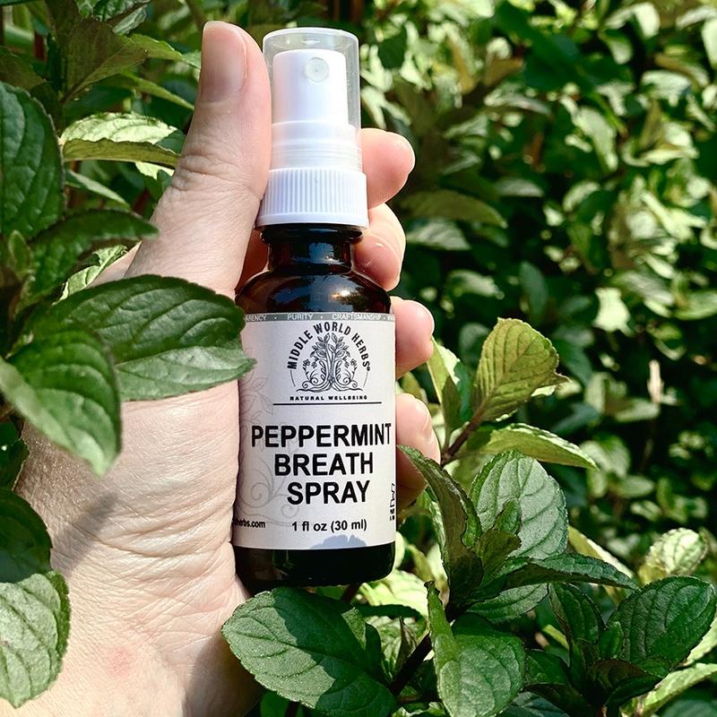 Mint Breath Spray - Chemical free Oral Blend with Peppermint and Chlorophyll for lasting fresh breath, breath freshener breath freshener