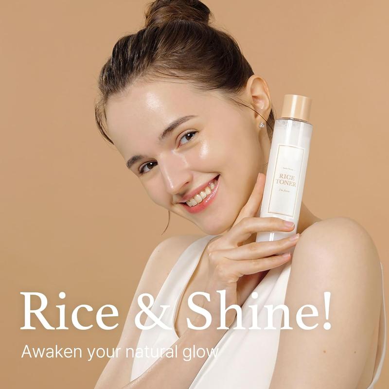 [I'M FROM OFFICIAL SHOP] Korean Rice Duo Set - Rice Toner, Rice Cream | 77.78% Rice Extract from Korea, Hydrating for Dry Skin, Vegan, Alcohol Free, Fragrance Free, Peta Approved, K Beauty Toner Moisture Skincare Skin Repair Comfort Hydrate Moisturizer