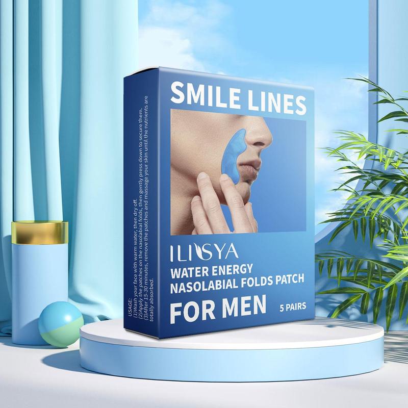 Moisturizing Facial Mask for Men, 5 Pairs Hydrating Facial Care Patches for Soothing Dry Skin, Daily Skincare Products for Men