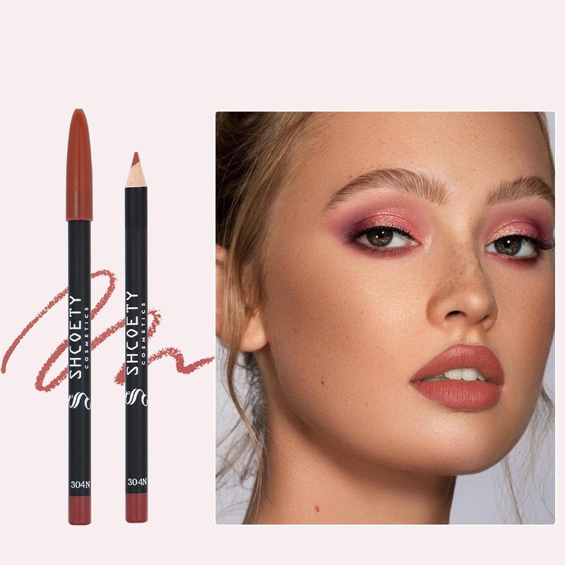 Long Lasting Lip Liner, 1 Count Waterproof Lip Liner, Easy Coloring Lip Liner Pen, Moisturizing Matt Finish Lip Liner