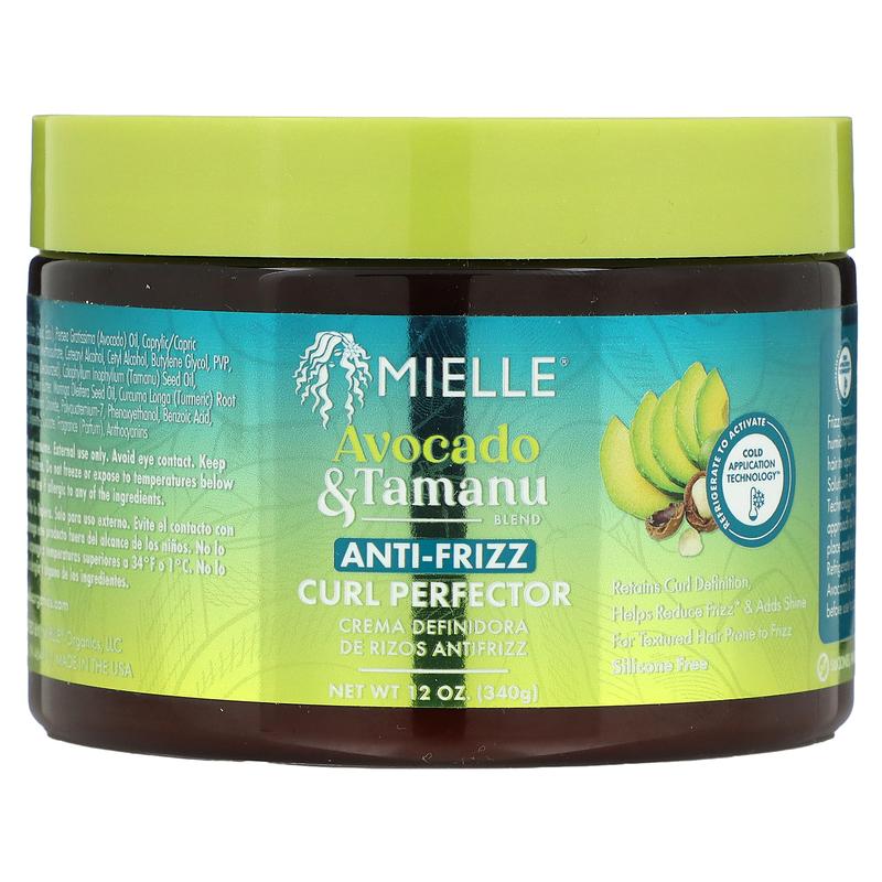 Mielle Anti-Frizz Curl Perfector, Avocado & Tamanu, 12 oz (340 g)