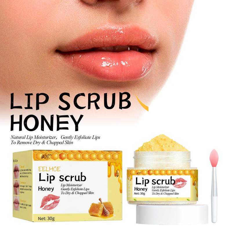 EELHOE Honey Lip Scrub 30g Moisturizing Lips Moisturizing Magic Color Diminish Lip Corners Skincare Lip Care Comfort Moisturizer