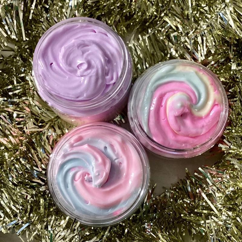 Sweet Treat Body Butter Bundle Trio Vanilla Cupcake Unicorn Fairy Cotton Candy