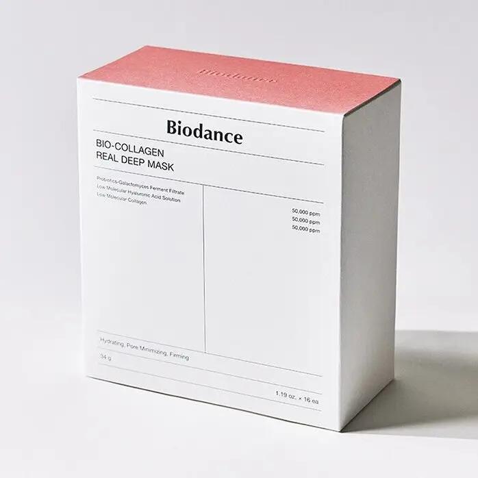 [Official BIODANCE Partner] Bio-Collagen Real Deep Mask 4ea, Hydrating, Pore Minimizing, Hyaluronic Comfort Mask Sheet, Korean Skin Repair)