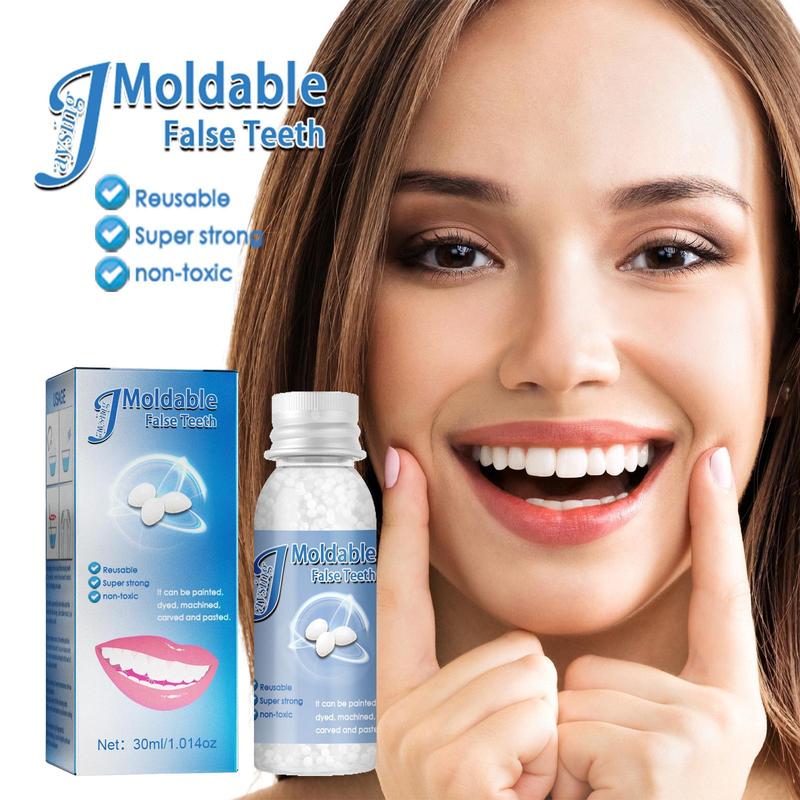 Moldable False Teeth, Temporary Tooth Loss Solution, Shapable Cavity Filling Gel, Denture Modification Teether, Broken Teeth Moldable Deliver In 3-5 days -30ml