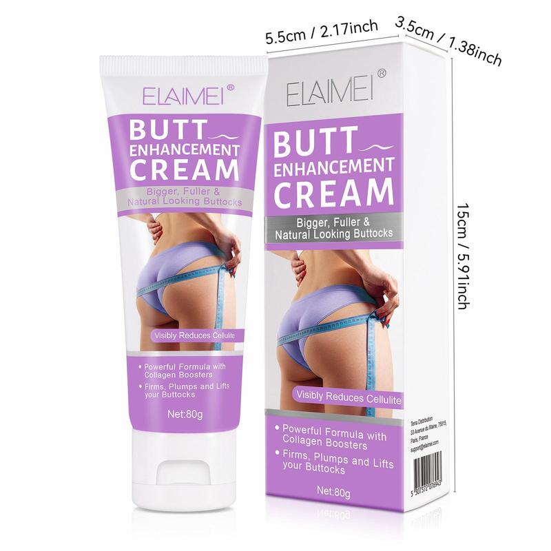 Buttocks Cream, 2 Counts Natural Buttocks Cream, Carefully Formulated with Natural Plant Oils and Collagen, for Women Daily Use