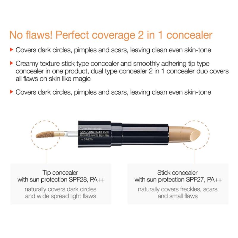 [THE SAEM] Cover Perfection Ideal Duo Concealer Makeup