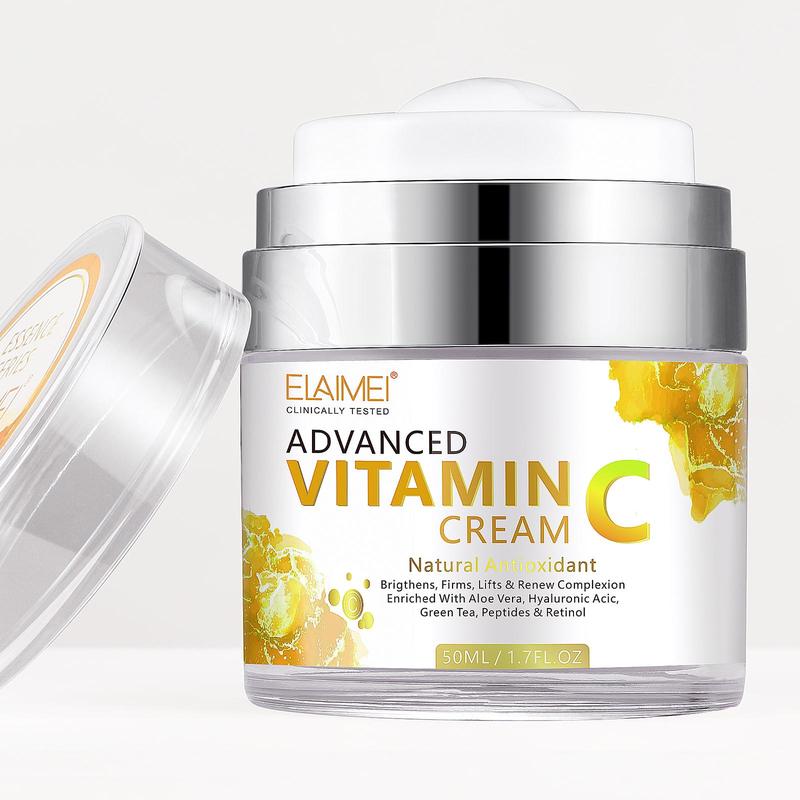 Vitamin C Moisturizing Facial Cream, Brightening & Firming Facial Lotion, Beauty & Personal Care Product for Women & Girls