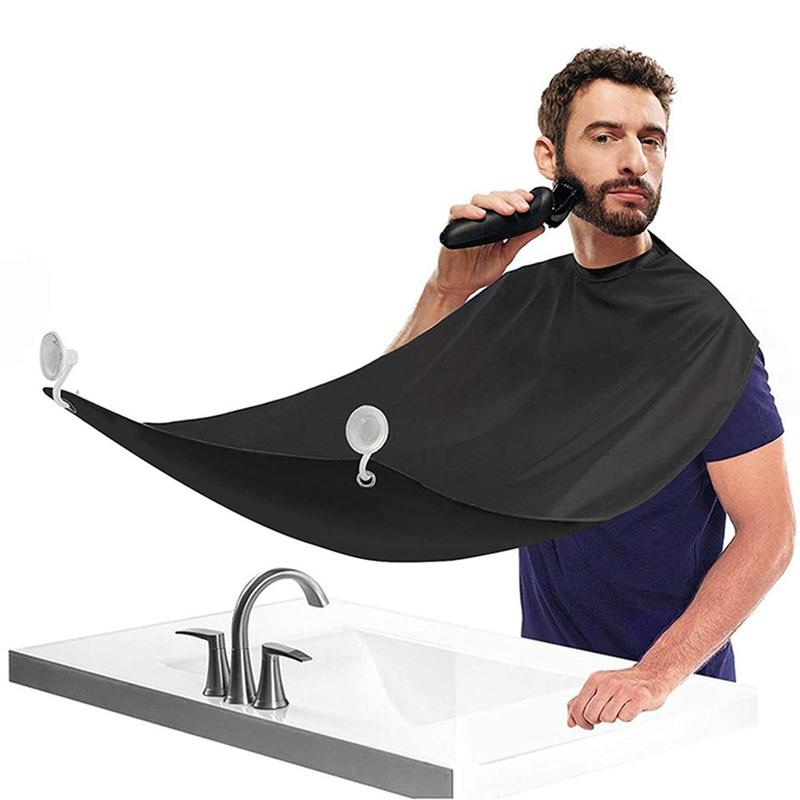 Beard Shaving Apron, Beard Shaving Apron, Creative Wall Mirror Suction Haircut Wrap Cape, Beard Shaving Apron, Professional Hair Cape, Christmas Gift