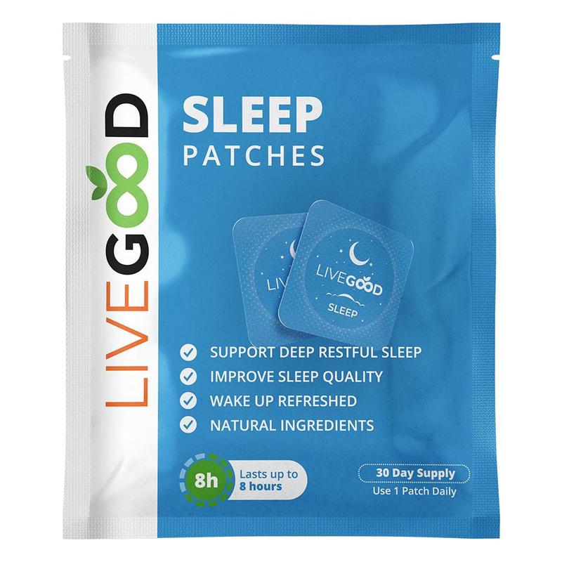 LiveGood Products Sleep Patches with Natural Sleep Aids for Faster and Longer Sleep - Healthcare, Supplement