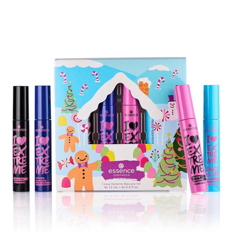 Essence I love extreme mascara holiday set | 4 Masas in 1 set | stocking stuffer for beauty lovers | Vegan & Cruelty Free