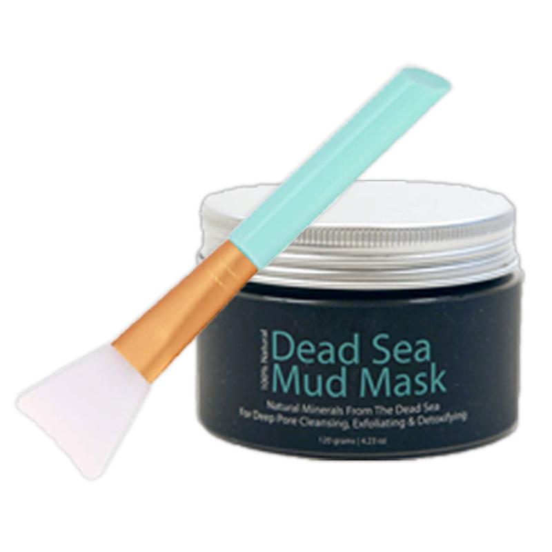 Dead Sea Mud Face Mask and Applicator Brush - Cleansing Facial Mask for Skincare Routine - Suitable for all skin types