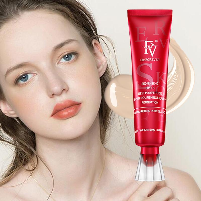 FV Foundation Red Ginseng Liquid Foundation Waterproof Foundation-  | Oil Control, Long-lasting, Hydrating, Matte Finish, Medium Coverage 30 ML lightweight concealer