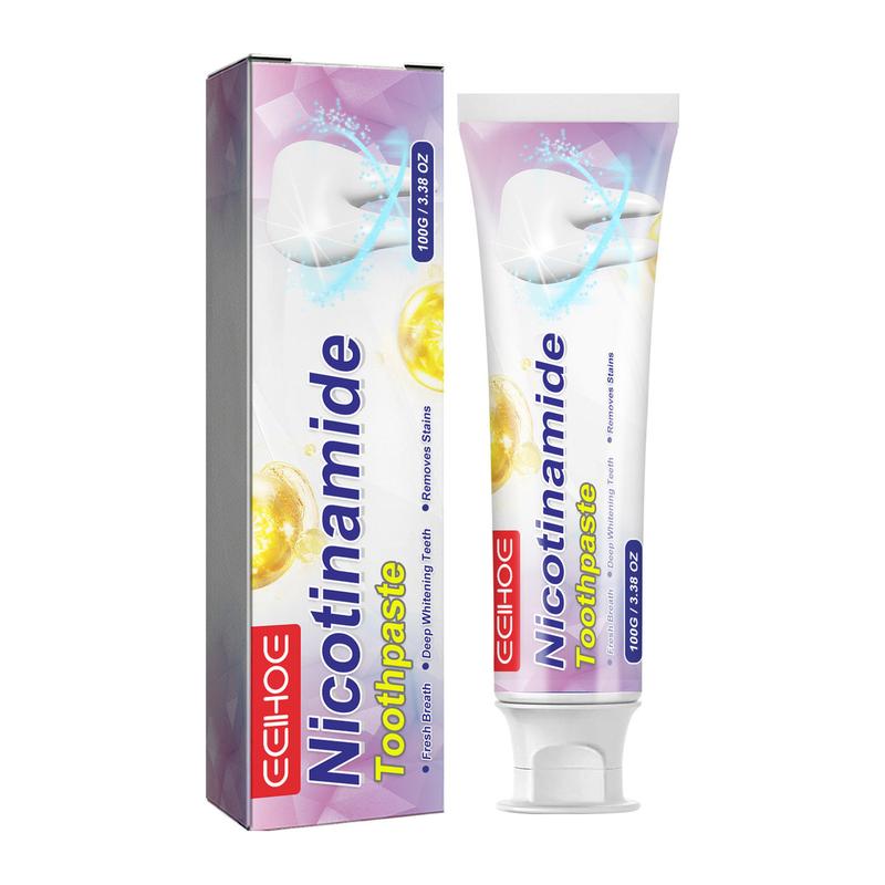 EELHOE Niacinamide Toothpaste Fresh Breath Cleans Oral Cavity And Protects Gums Toothpaste Mint Daily