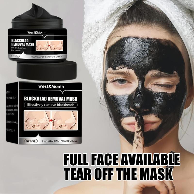 Gift,Bamboo Charcoal Peel Off Mask, Nose Pore Cleansing Mask, Deep Cleansing Facial Care Mask for Daily Use, Personal Skin Care Products