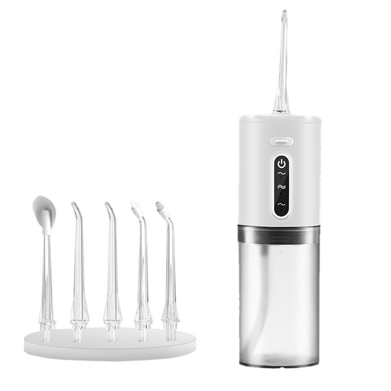 Portable Rechargeable Oral Irrigator, 1 Box 280ML Halloween Electric High-pressure Oral Irrigator with 4 Counts Nozzles, Daily Water Flosser for Home & Travel, Gift For Halloween & Christmas & Fall Gift