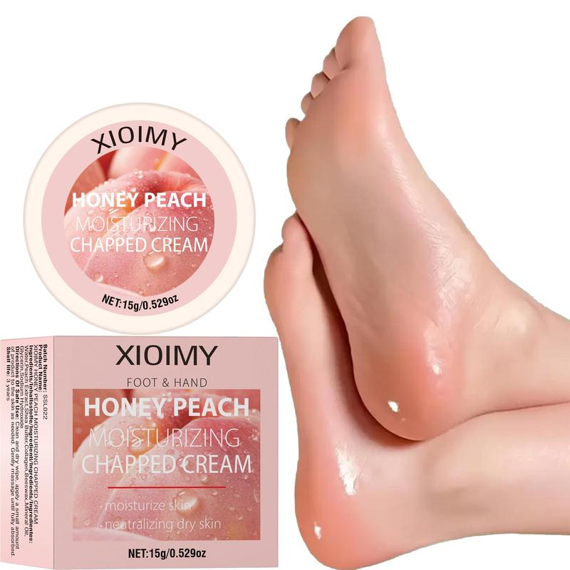 Peach Moisturizing Foot & Hand Cream, 1 Box Deep Hydrating Brightening Foot Cream, Foot Skin Care Product for Dry and Rough Skin