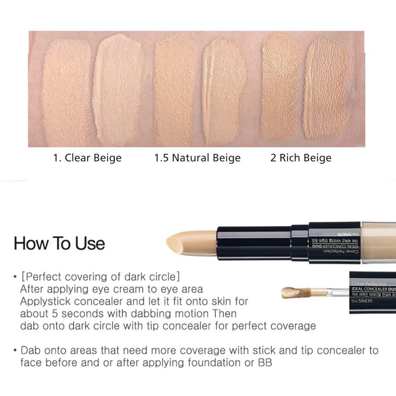 [THE SAEM] Cover Perfection Ideal Duo Concealer Makeup