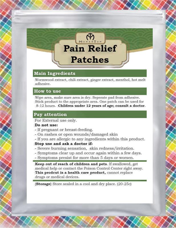 Pre-cut Pain Relief Body Patches (Anti-Inflamatory)