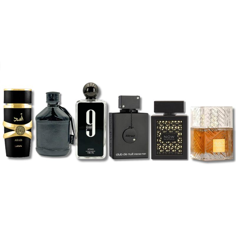 MEN MEGA COMBO SET ARMAF CDN INTENSE EDT 3.6FL.OZ, NITRO INTENSE, RAVE NOW, 9 PM , ASAD & KHAMRAH 3.4FL.OZ