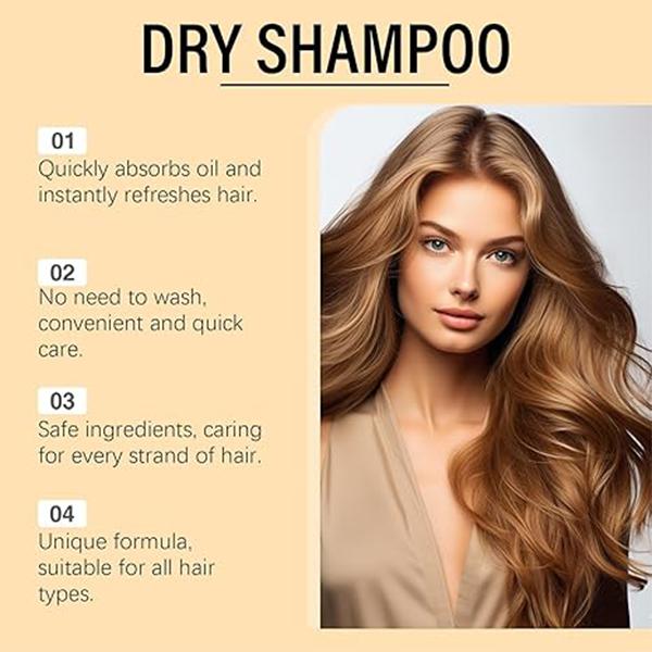  l 2025 NEW High Efficiency Dry Shampoo - For Quick and Easy Hair Cleaning l Absorbs oil and keeps hair fresh Conditioner Haircare