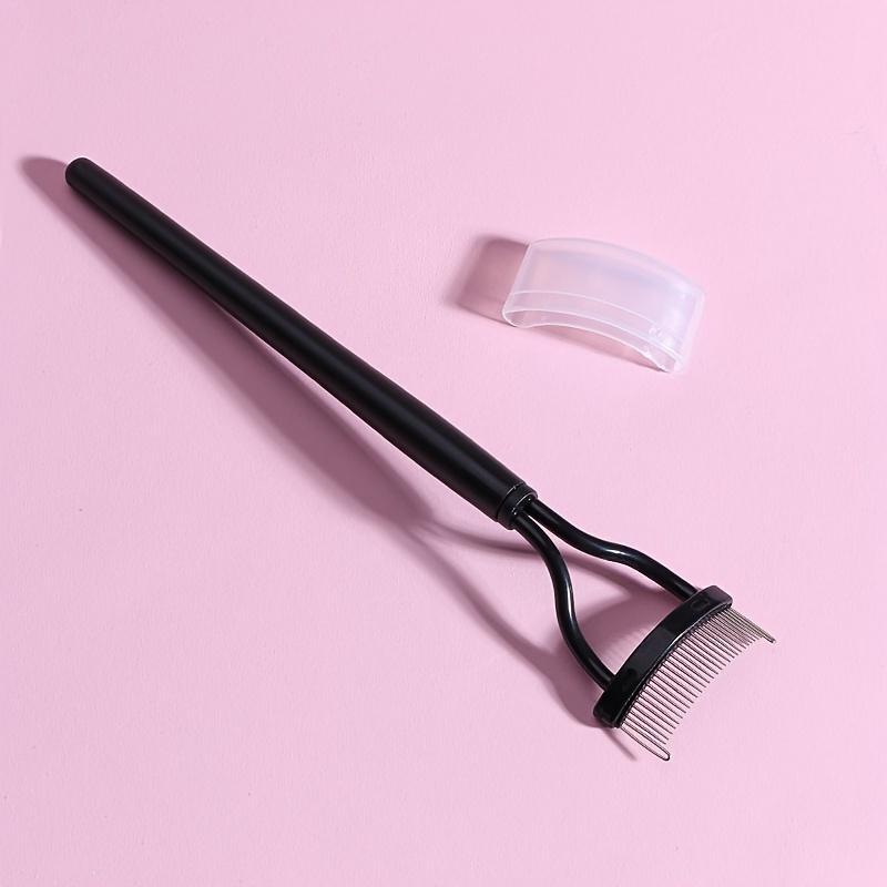 Eyebrow Comb, Half-moon Shaped Eyelash Brush, Semi-curved Steel Tooth Eyelash Separator Mascara Applicator Eyelash Extensions ye Makeup Tools for Women & Girls, Makeup Products, Girly Room Accessories Makeup