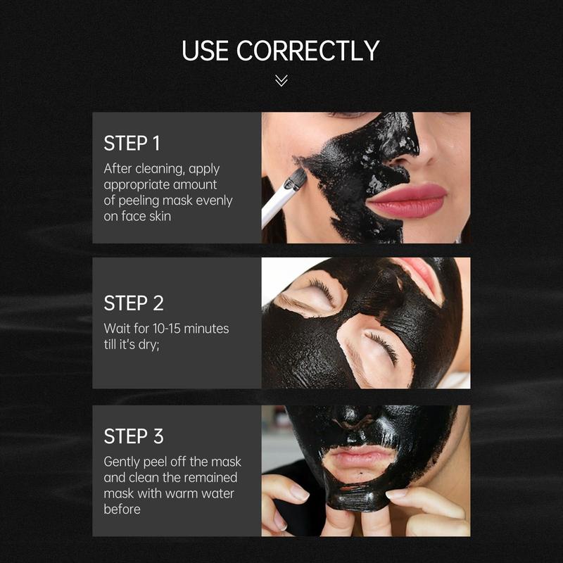 Gift,Bamboo Charcoal Peel Off Mask, Nose Pore Cleansing Mask, Deep Cleansing Facial Care Mask for Daily Use, Personal Skin Care Products