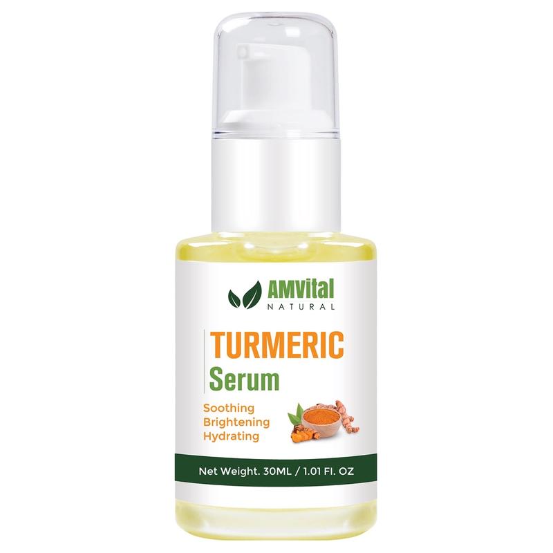 AMVital Turmeric Dark Spot Corrector Serum – Natural Skincare Solution to Moisturize & Repair Dry Skin, Enhance Skin Comfort, and Boost Radiance