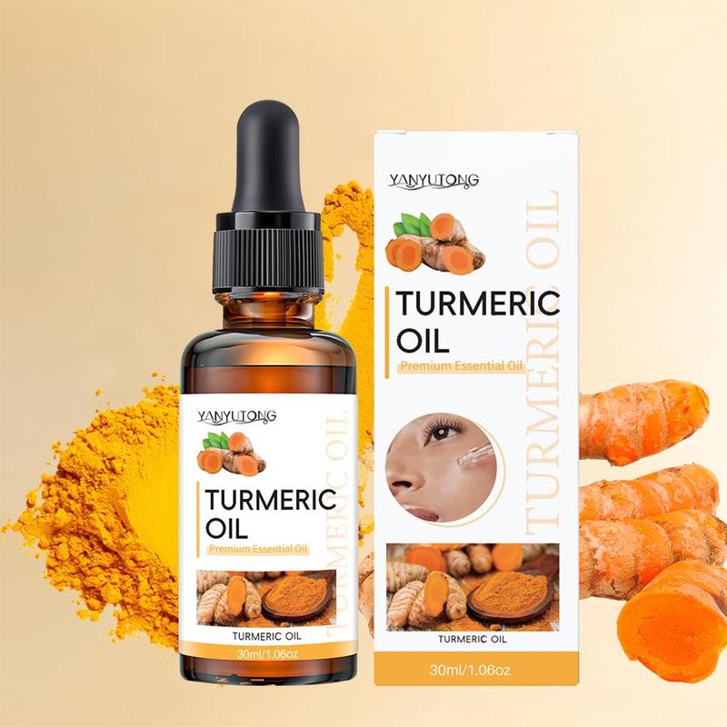 Turmeric Essential Oil, Moisturizing & Brightening Serum, Hydrating & Nourishing Skin Care Product for Women & Men Daily Use