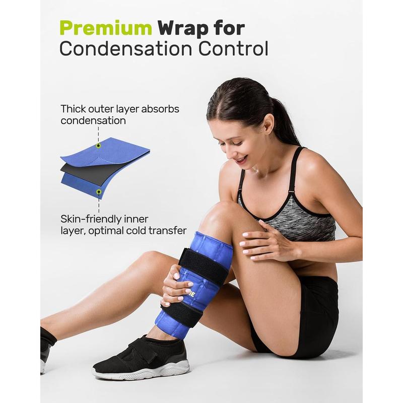 2 Pack XL Gel Ice Packs Wrap with Straps, 15.35