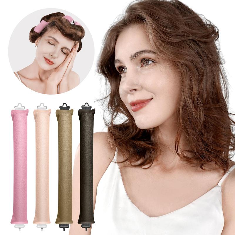 Heatless Hair Curler, 4 Counts box Hair Curling Tool, No Heat Curling Iron, Wave Curler, Hair Styling Tool for Women & Girls