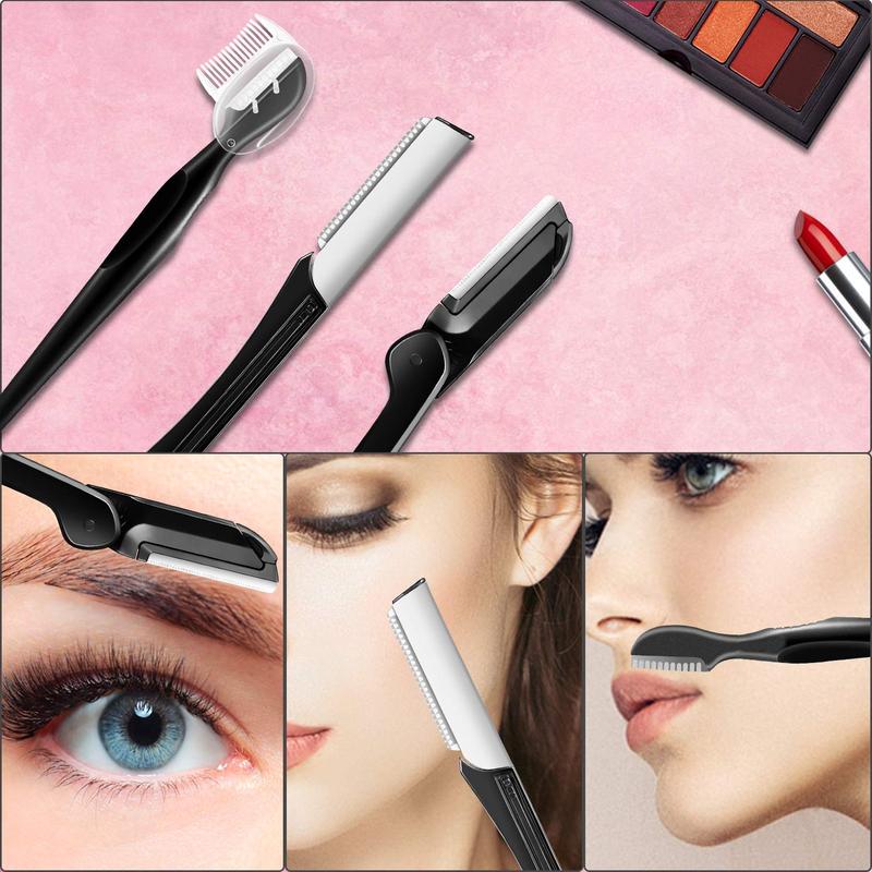 Eyebrow Kit, Multipurpose Exfoliating Dermaplaning Tool Face kits for Women Girl, Eyebrow Grooming Set (9 in 1) eyebrow pencil Makeup Cosmetic lash scratcher