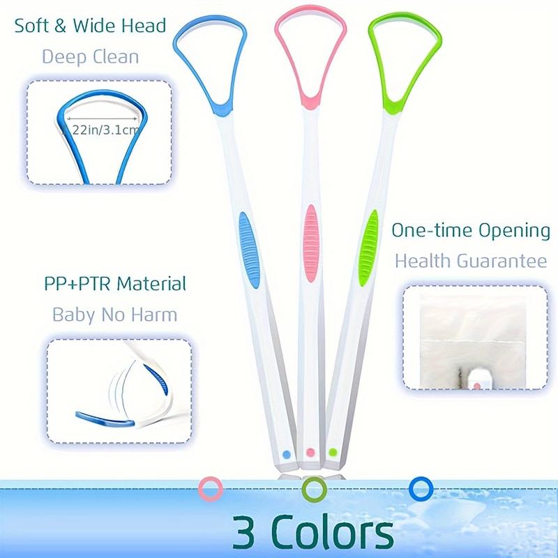 4pcs Unscented Tongue Scrapers for Fresh Breath - Effectively Remove Tongue Coating, Promote Oral Care, and Boost Confidence - Gentle Tongue Cleaning Tools for Adults