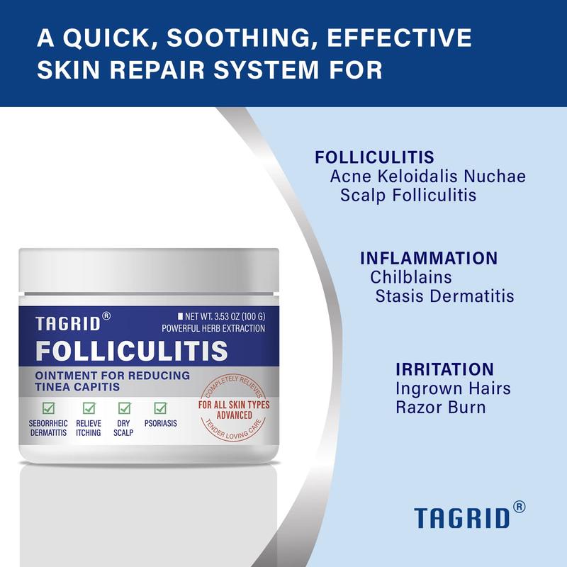 TAGRID Folliculitis Treatment Cream - Safe & Fast - 100g