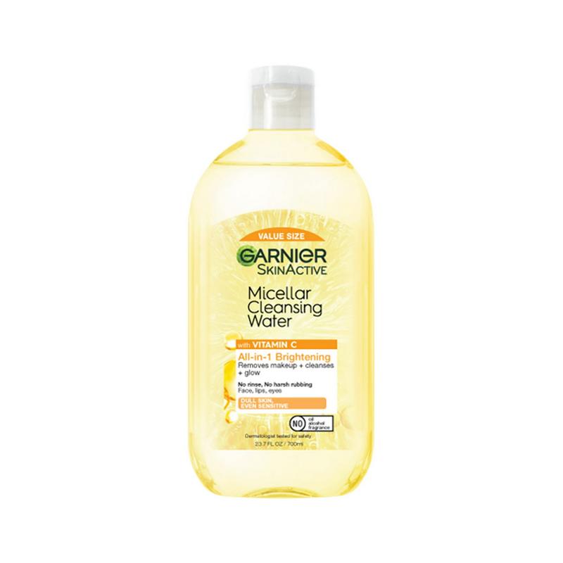 Garnier SkinActive Micellar Cleansing Water, Brightening, with Vitamin C, Adult, 23.7 fl oz (PREESHIP)